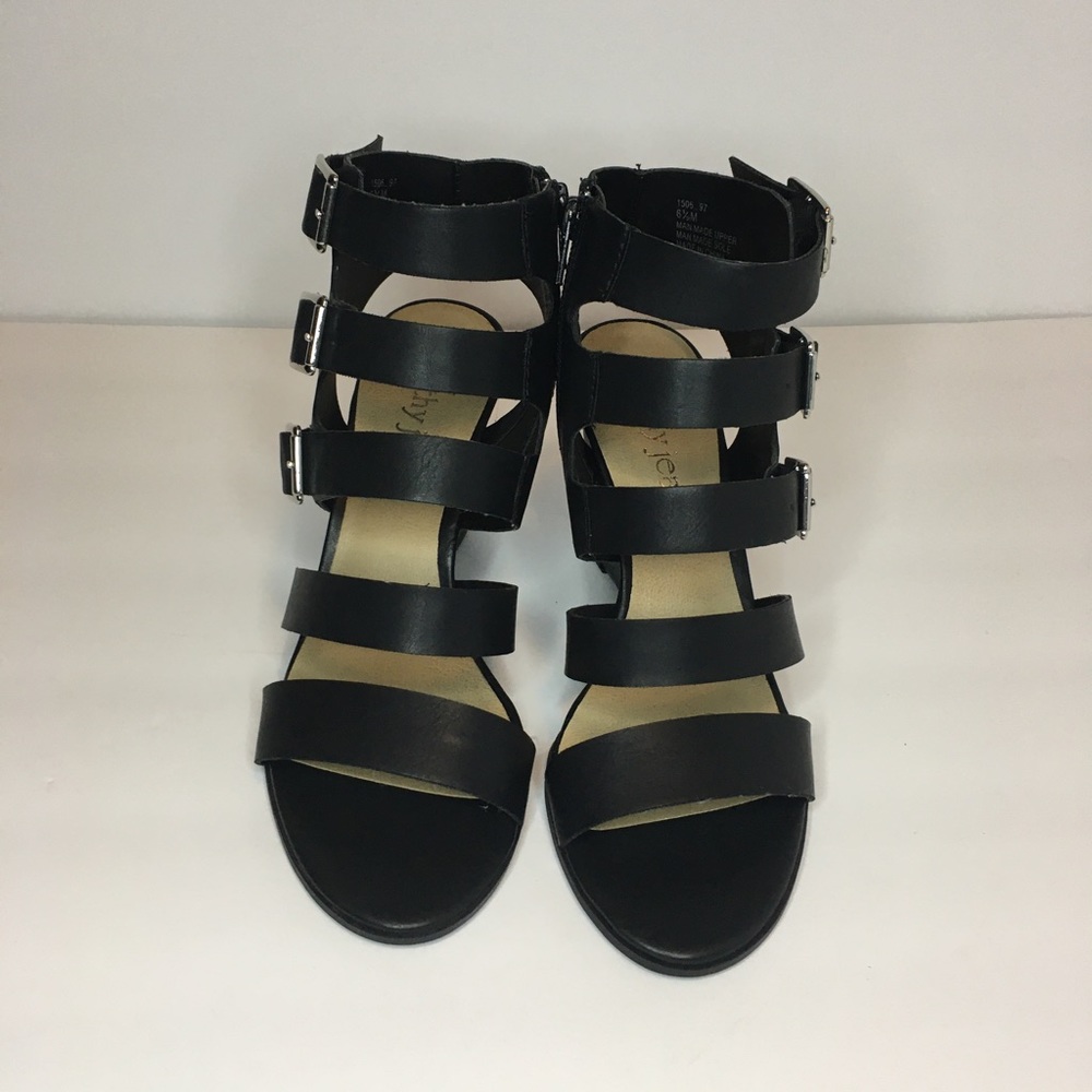 Cathy Jean Black Wedges